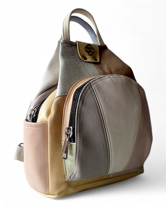 Rucsac Dama Piele Naturala Multicolor Jetmira G04775 [3]