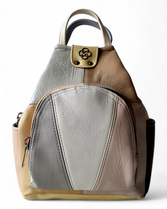 Rucsac Dama Piele Naturala Multicolor Jetmira G04775 [2]
