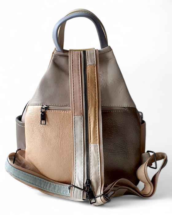 Rucsac Dama Piele Naturala Multicolor Jetmira G04775 [4]
