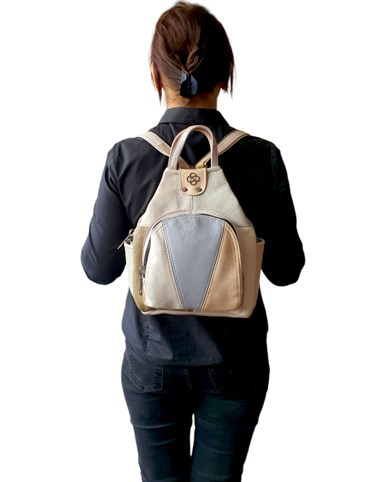 Rucsac Dama Piele Naturala Multicolor Jetmira G04776 [6]