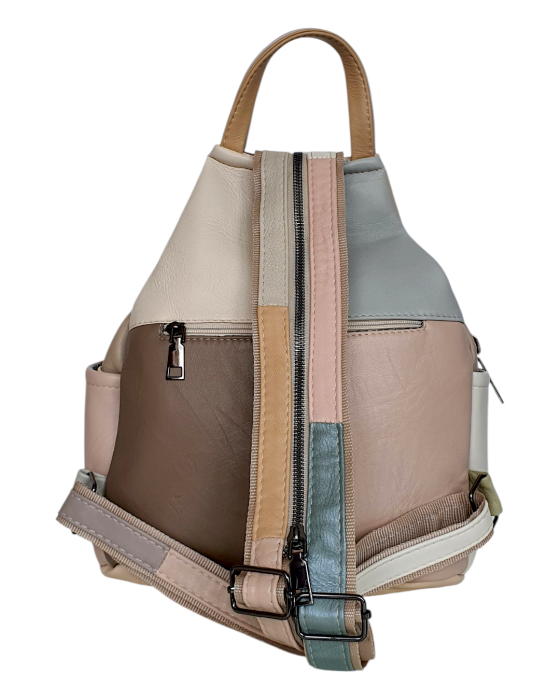 Rucsac Dama Piele Naturala Multicolor Jetmira G04777 [4]