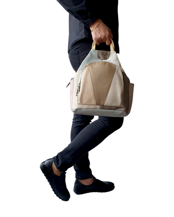 Rucsac Dama Piele Naturala Multicolor Jetmira G04778 [6]