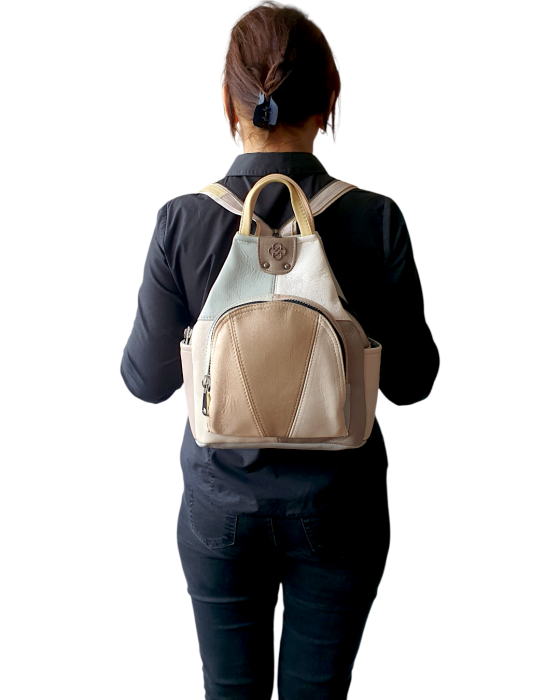Rucsac Dama Piele Naturala Multicolor Jetmira G04778 [7]