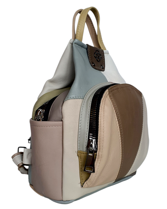 Rucsac Dama Piele Naturala Multicolor Jetmira G04778 [3]
