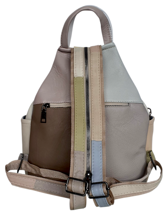 Rucsac Dama Piele Naturala Multicolor Jetmira G04779 [4]