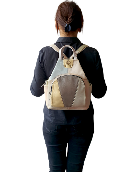 Rucsac Dama Piele Naturala Multicolor Jetmira G04779 [7]