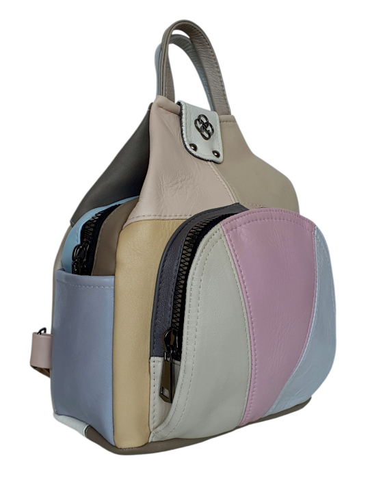 Rucsac Dama Piele Naturala Multicolor Jetmira G04795 [3]