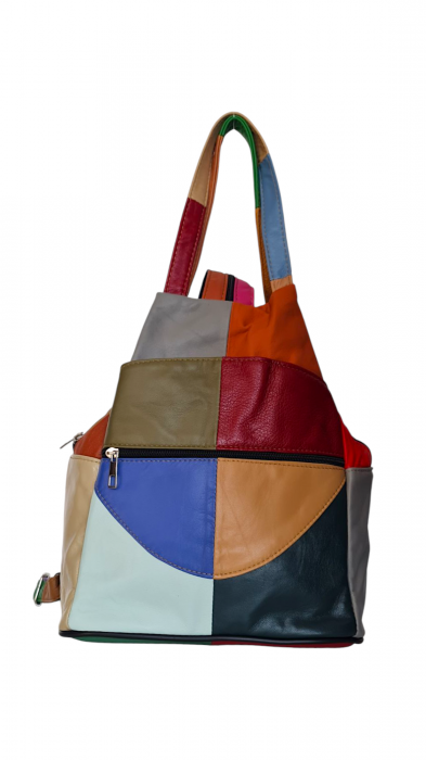 Rucsac Dama Piele Naturala Multicolor Lili G04160 [1]