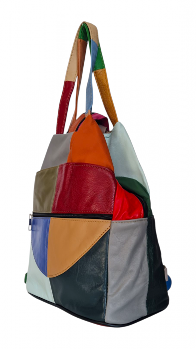 Rucsac Dama Piele Naturala Multicolor Lili G04160 [3]