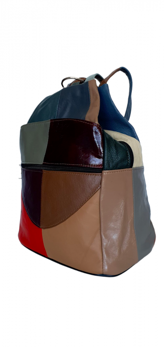 Rucsac Dama Piele Naturala Multicolor Lili G04391 [3]