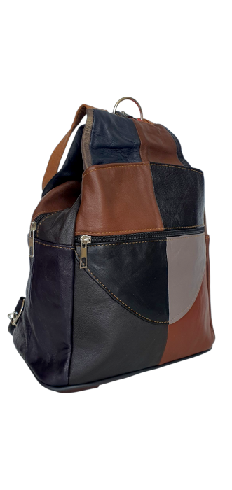 Rucsac Dama Piele Naturala Multicolor Lili G04433 [1]