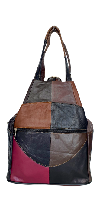 Rucsac Dama Piele Naturala Multicolor Lili G04435 [2]