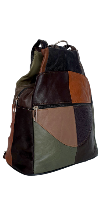 Rucsac Dama Piele Naturala Multicolor Lili G04537 [1]