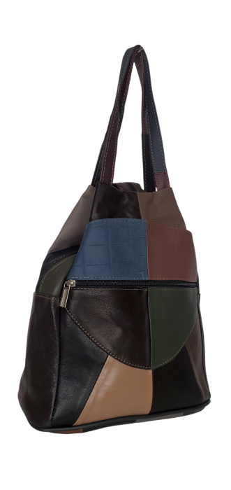 Rucsac Dama Piele Naturala Multicolor Lili G04591 [4]