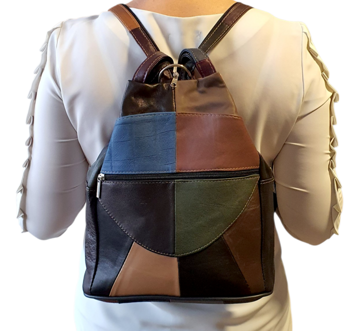 Rucsac Dama Piele Naturala Multicolor Lili G04591 [8]