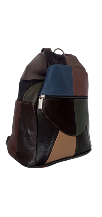 Rucsac Dama Piele Naturala Multicolor Lili G04591 [3]