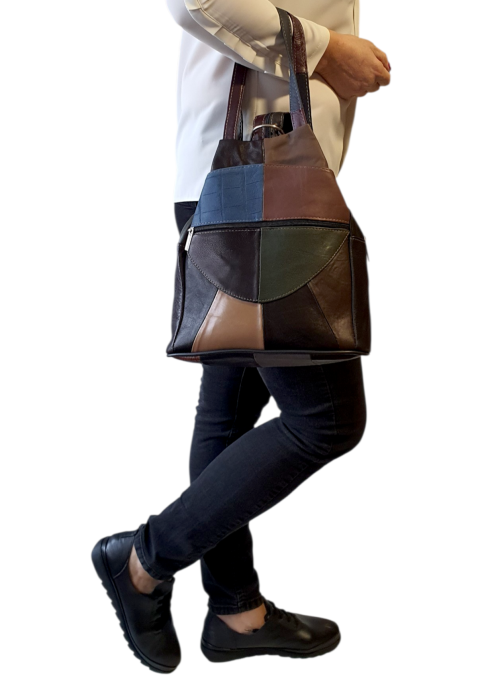 Rucsac Dama Piele Naturala Multicolor Lili G04591 [9]