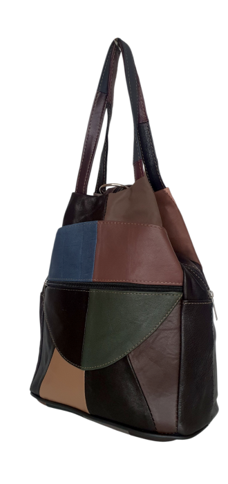 Rucsac Dama Piele Naturala Multicolor Lili G04591 [5]