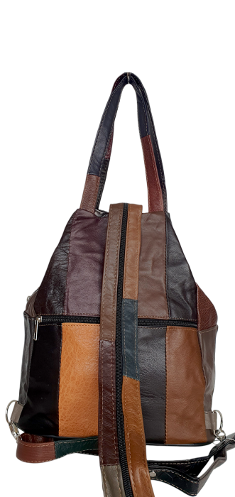 Rucsac Dama Piele Naturala Multicolor Lili G04628 [4]