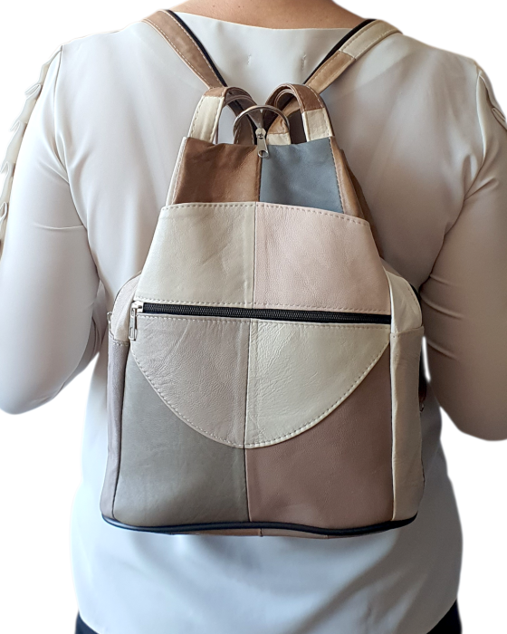 Rucsac Dama Piele Naturala Multicolor Lili G04674 [7]