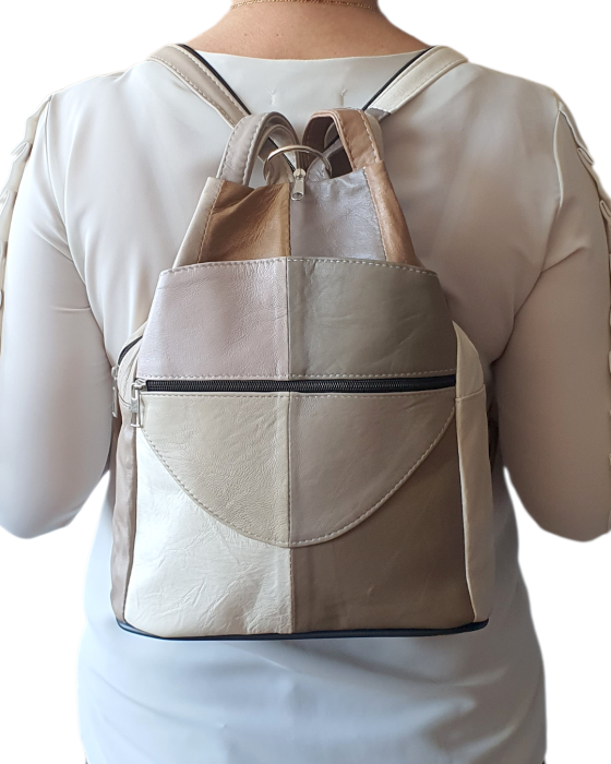 Rucsac Dama Piele Naturala Multicolor Lili G04675 [7]