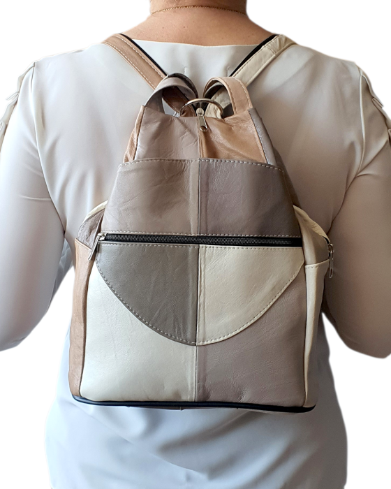 Rucsac Dama Piele Naturala Multicolor Lili G04676 [7]