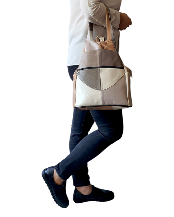 Rucsac Dama Piele Naturala Multicolor Lili G04676 [6]