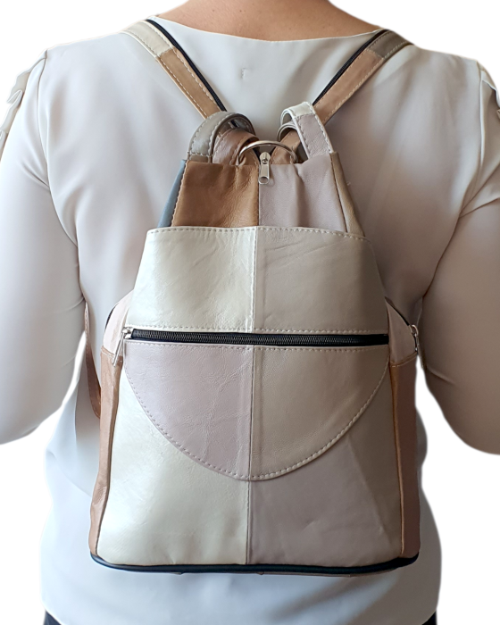 Rucsac Dama Piele Naturala Multicolor Lili G04678 [7]