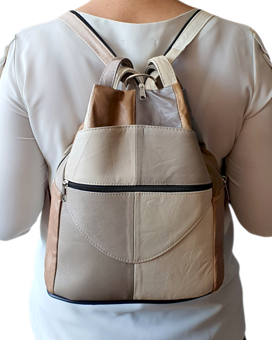 Rucsac Dama Piele Naturala Multicolor Lili G04679 [7]