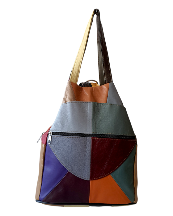 Rucsac Dama Piele Naturala Multicolor Lili G04689 [2]