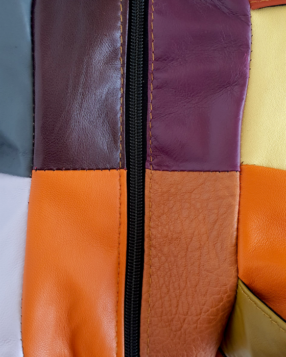 Rucsac Dama Piele Naturala Multicolor Lili G04690 [5]