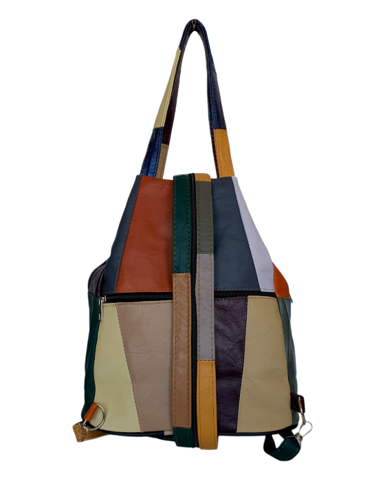 Rucsac Dama Piele Naturala Multicolor Lili G04690 [4]