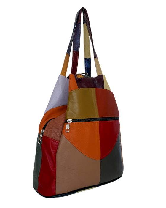 Rucsac Dama Piele Naturala Multicolor Lili G04690 [3]