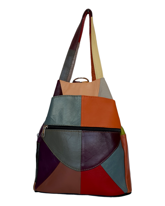 Rucsac Dama Piele Naturala Multicolor Lili G04691 [2]