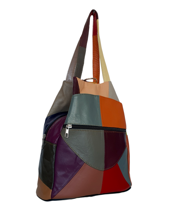 Rucsac Dama Piele Naturala Multicolor Lili G04691 [3]