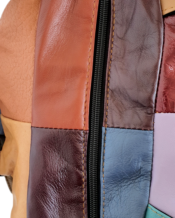 Rucsac Dama Piele Naturala Multicolor Lili G04692 [5]