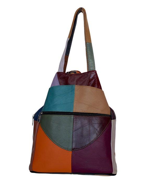 Rucsac Dama Piele Naturala Multicolor Lili G04692 [2]