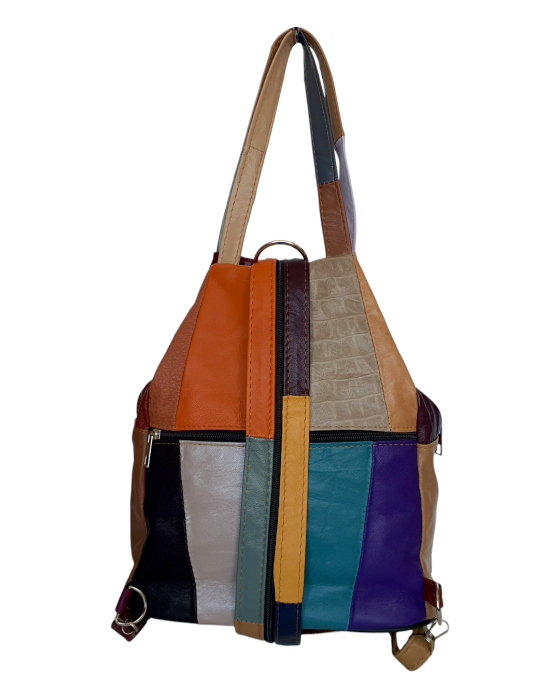 Rucsac Dama Piele Naturala Multicolor Lili G04692 [4]