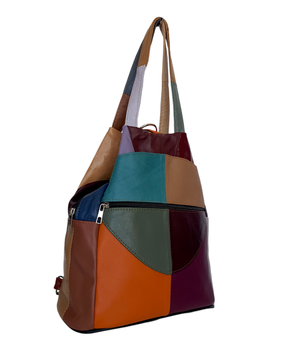 Rucsac Dama Piele Naturala Multicolor Lili G04692 [3]