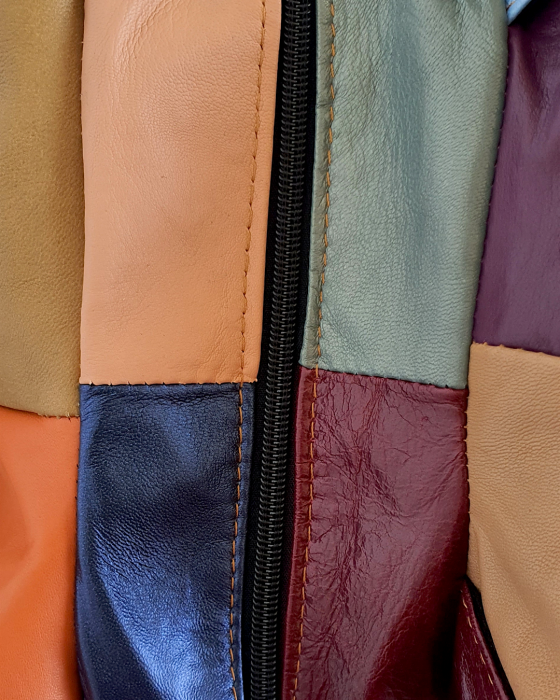 Rucsac Dama Piele Naturala Multicolor Lili G04693 [5]