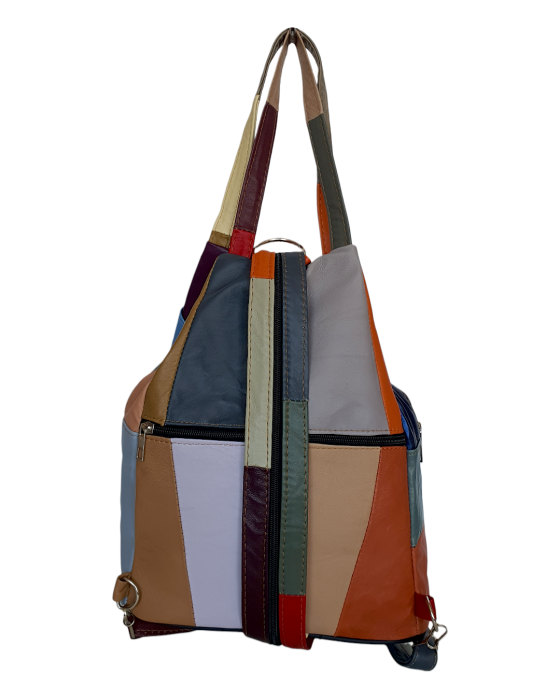 Rucsac Dama Piele Naturala Multicolor Lili G04693 [4]