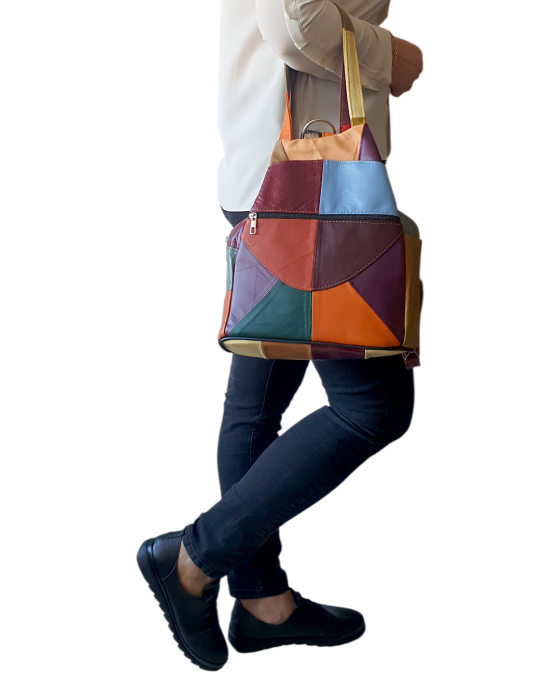 Rucsac Dama Piele Naturala Multicolor Lili G04693 [6]