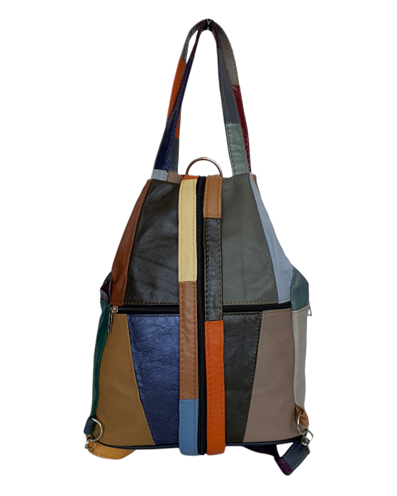 Rucsac Dama Piele Naturala Multicolor Lili G04694 [4]