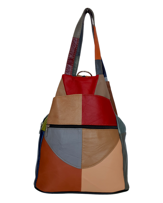 Rucsac Dama Piele Naturala Multicolor Lili G04694 [2]