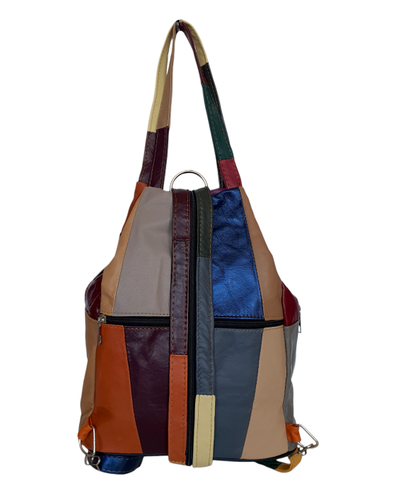 Rucsac Dama Piele Naturala Multicolor Lili G04695 [4]