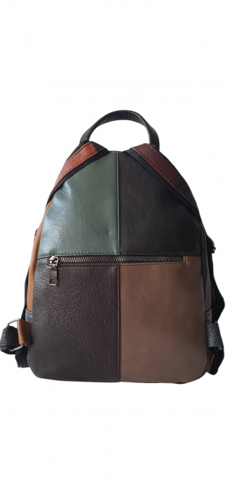 Rucsac Dama Piele Naturala Multicolor Margareta G04112 [6]