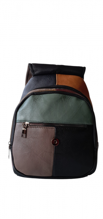 Rucsac Dama Piele Naturala Multicolor Margareta G04112 [8]