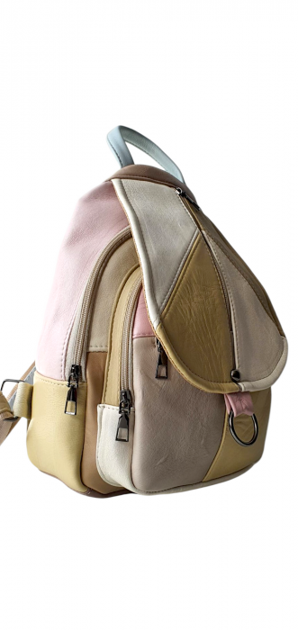 Rucsac Dama Piele Naturala Multicolor Margareta G04230 [2]