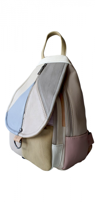 Rucsac Dama Piele Naturala Multicolor Margareta G04297 [3]