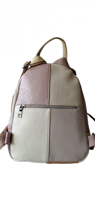 Rucsac Dama Piele Naturala Multicolor Margareta G04297 [4]